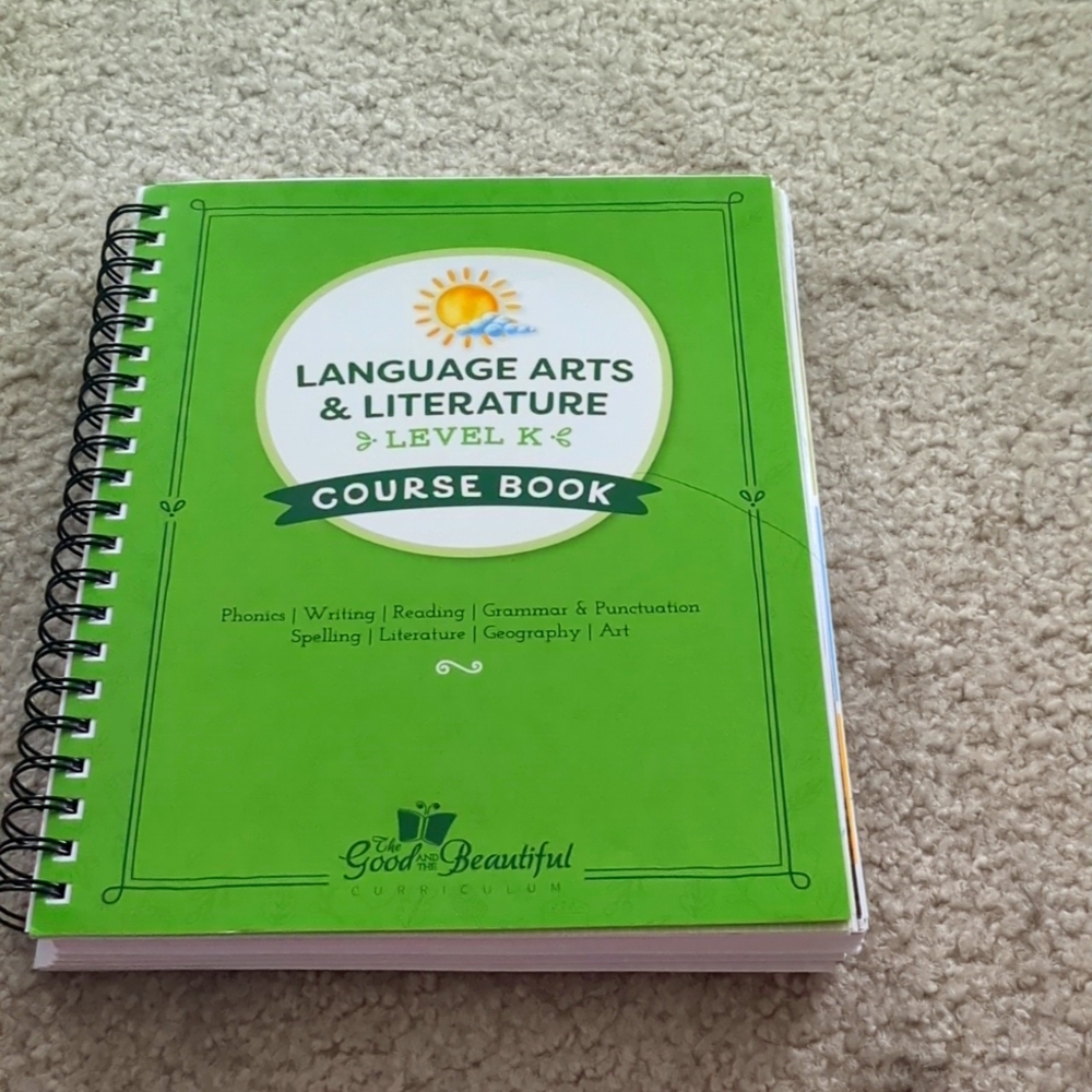 Good and the Beautiful Language Arts Level K course book *JUST THE COURSE BOOK